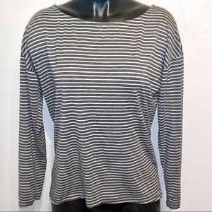 Gray/white/coral detail zipper M